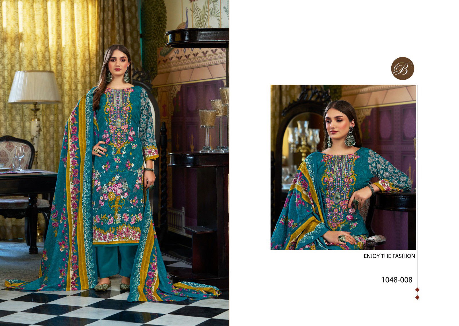 Belliza Naira Vol 96 Cotton Printed Embroidered Dress Material